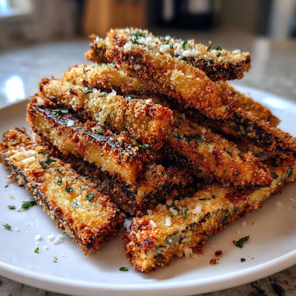 Air Fryer Crispy Eggplant Fries (Italian Style) - detail 1