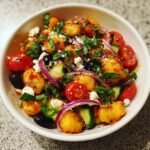 Air Fryer Crispy Gnocchi Salad (Cold Pasta Salad Style)