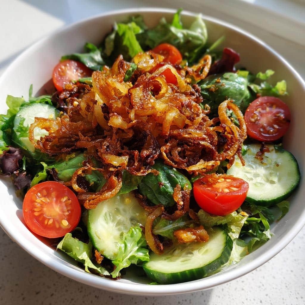 Air Fryer Crispy Onion & Green Salad - detail 1