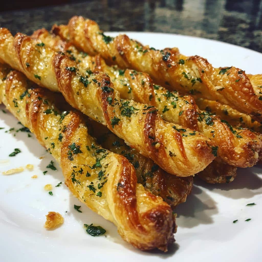 Air Fryer Garlic Butter Twists (Puff Pastry) - detail 1