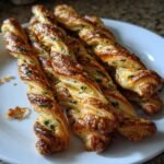 Air Fryer Garlic Butter Twists (Puff Pastry)