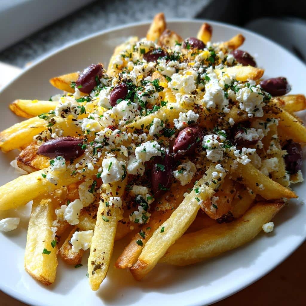 Air Fryer Greek Feta & Olive Fries - detail 1