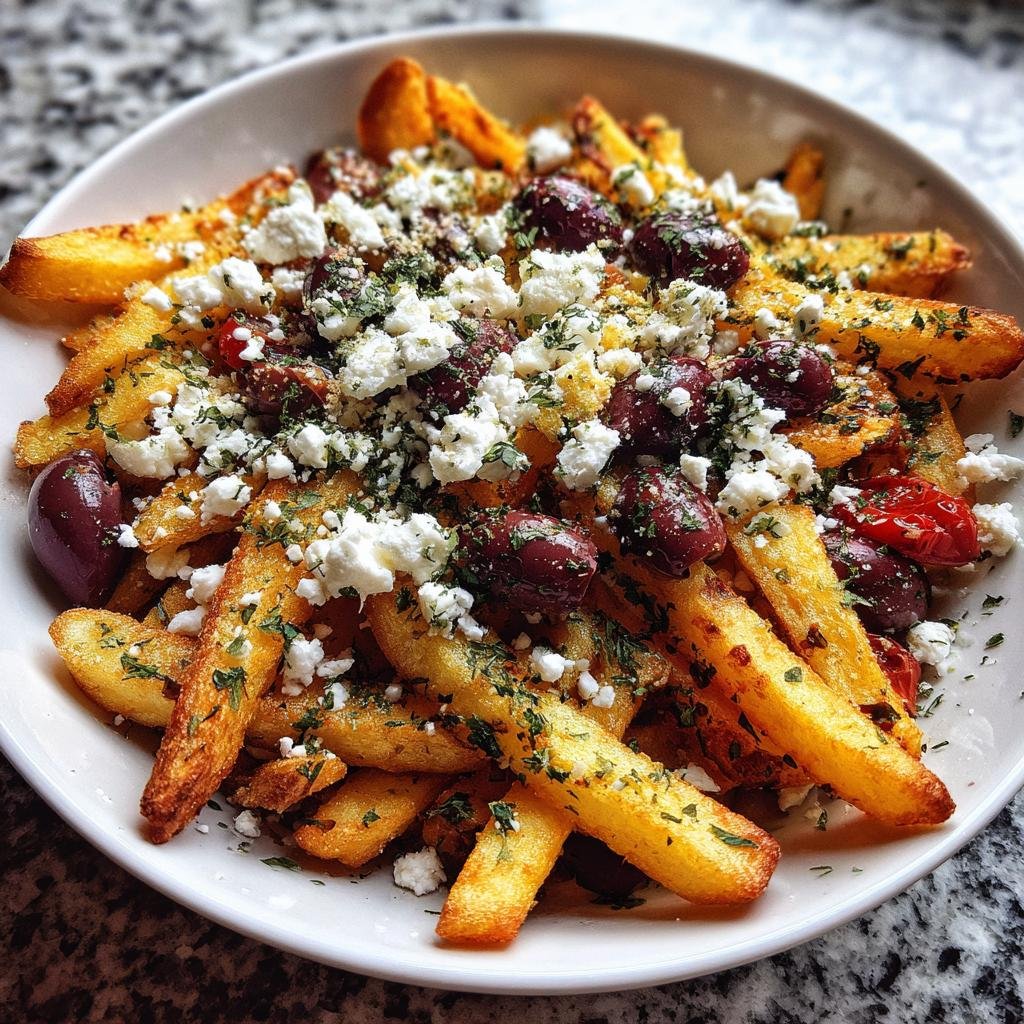 Air Fryer Greek Feta & Olive Fries