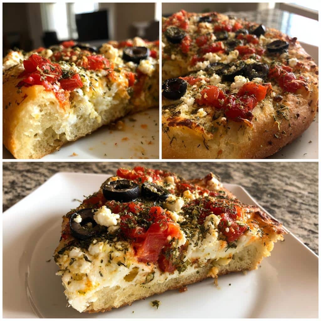 15-Minute Air Fryer Greek Pizza: Crispy, Cheesy Bliss 4 Air Fryer Greek Pizza (Olives, Feta, Tomato) - detail 1