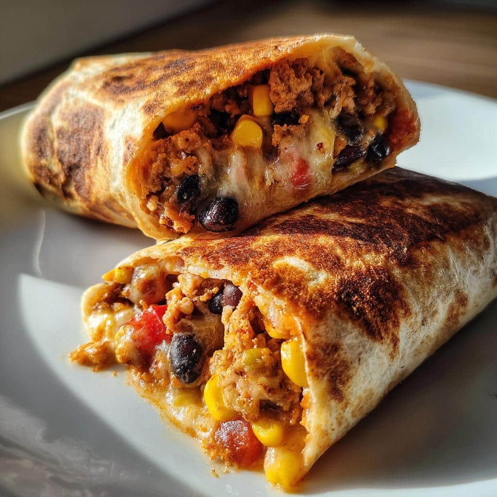 Air Fryer Ground Turkey Southwest Wraps - detail 1