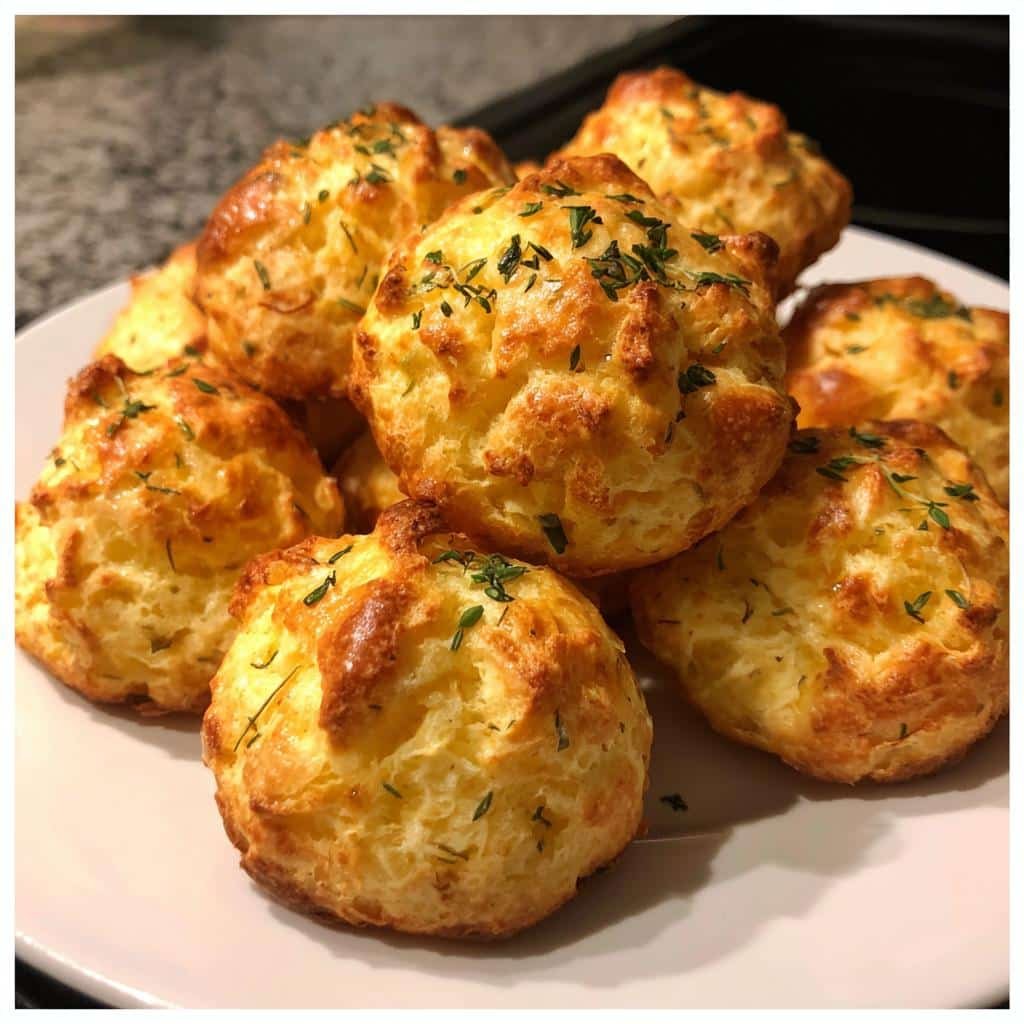 25-Minute Air Fryer Herb & Cheese Gougères - Irresistible Frenchness 4 Air Fryer Herb & Cheese Gougères (French) - detail 1