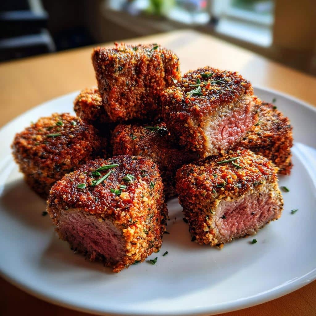Air Fryer Herb Crusted Beef Bites - detail 1