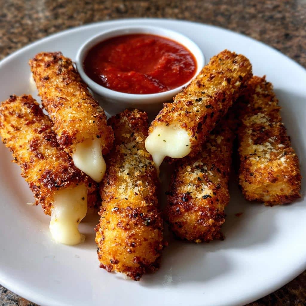 Air Fryer Italian Seasoned Mozzarella Sticks - detail 1