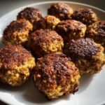 Air Fryer Lentil & Walnut Meatballs