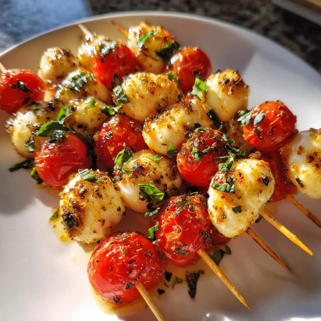 Air Fryer Margherita Mini Skewers (Pizza-Inspired) - detail 1