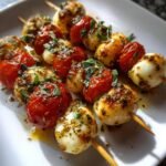 Air Fryer Margherita Mini Skewers (Pizza-Inspired)