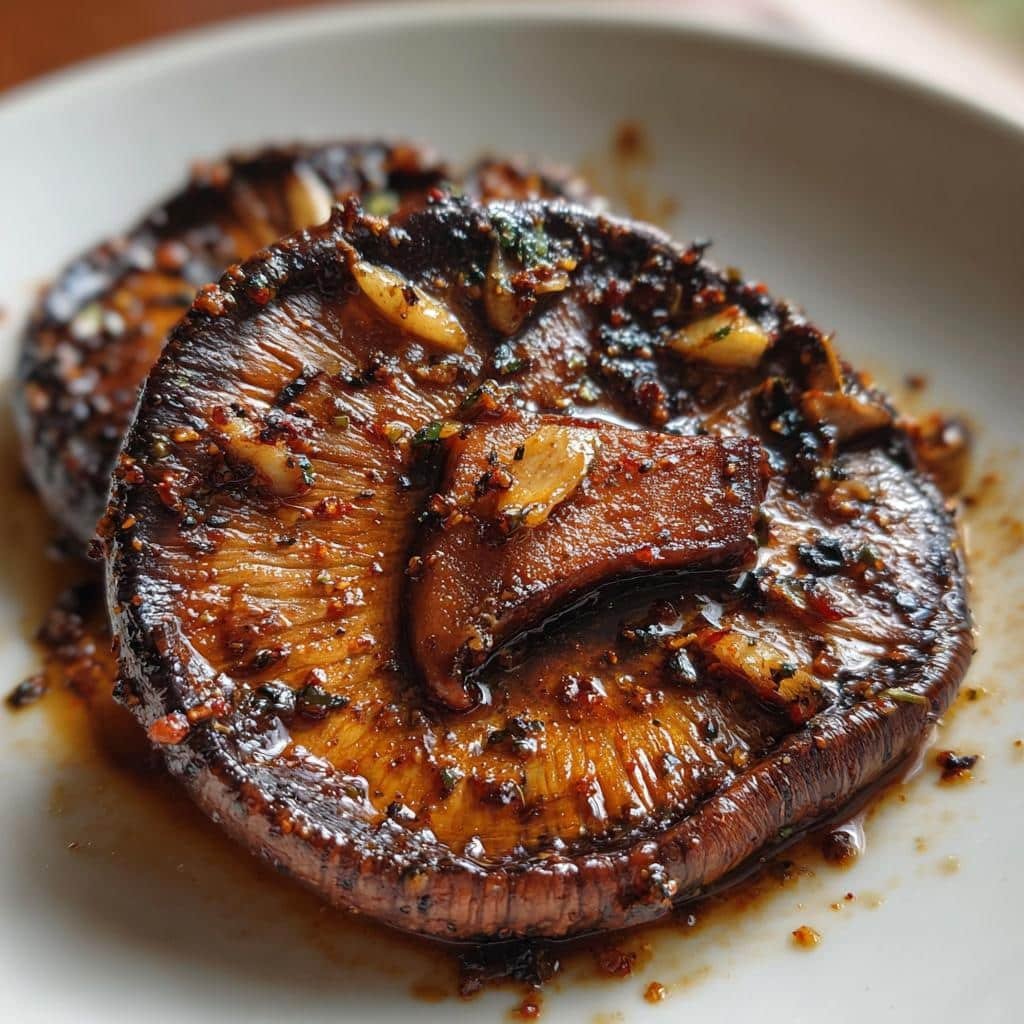 4 Incredible Air Fryer Marinated Portobello 'Steaks' You'll Crave 4 Air Fryer Marinated Portobello 'Steaks' (Vegan) - detail 1