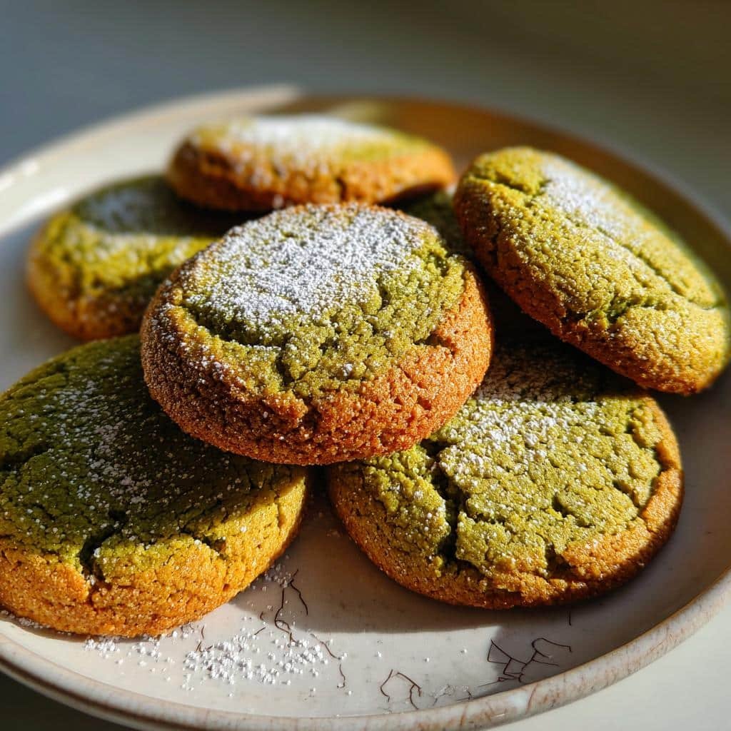 Air Fryer Matcha Latte Cookies - detail 1