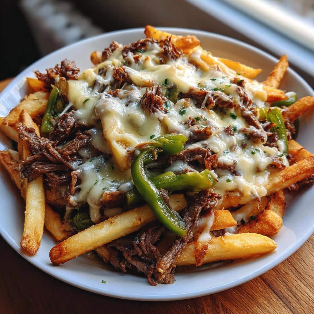 Air Fryer Philly Cheesesteak Fries - detail 1