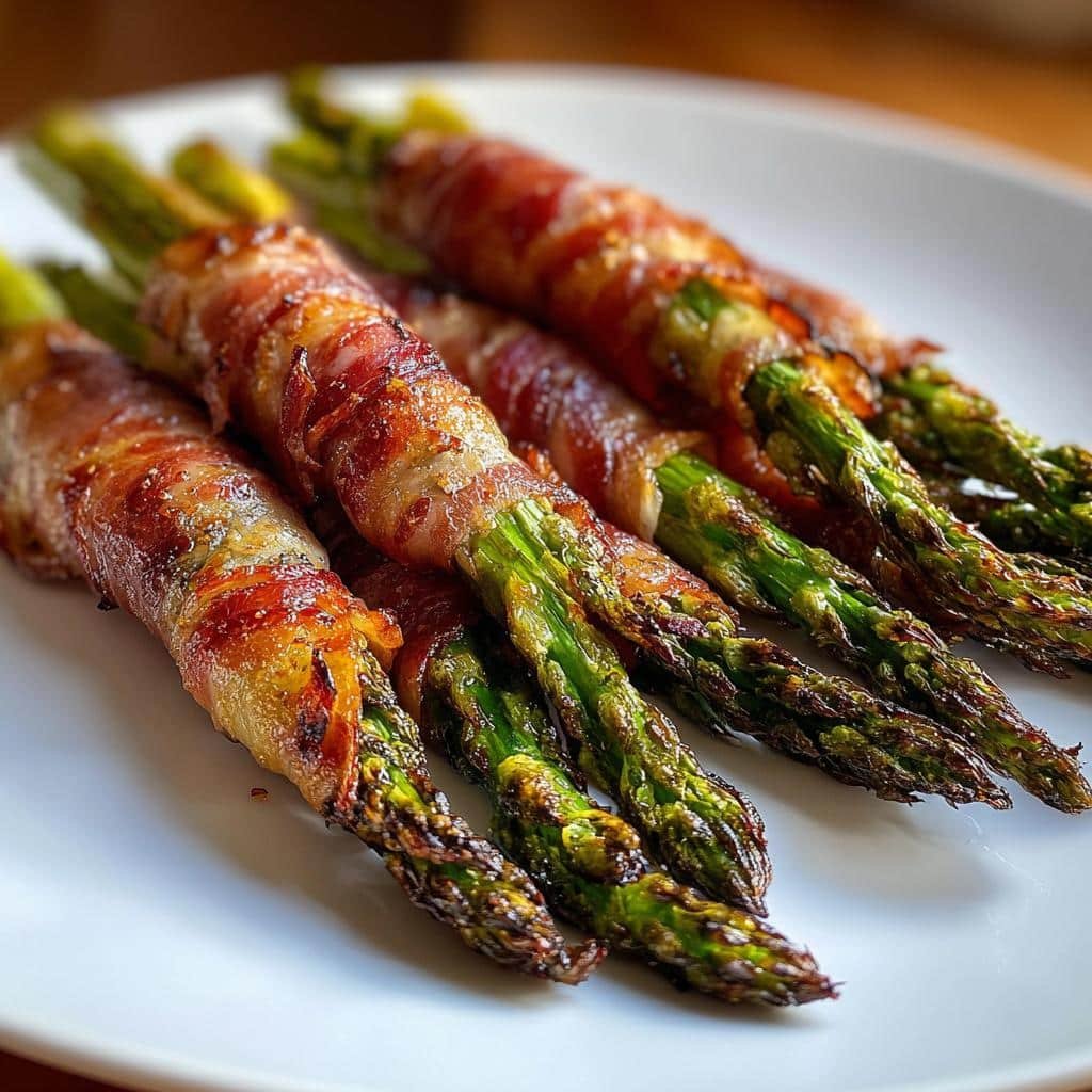 Air Fryer Prosciutto-Wrapped Asparagus Bundles - detail 1