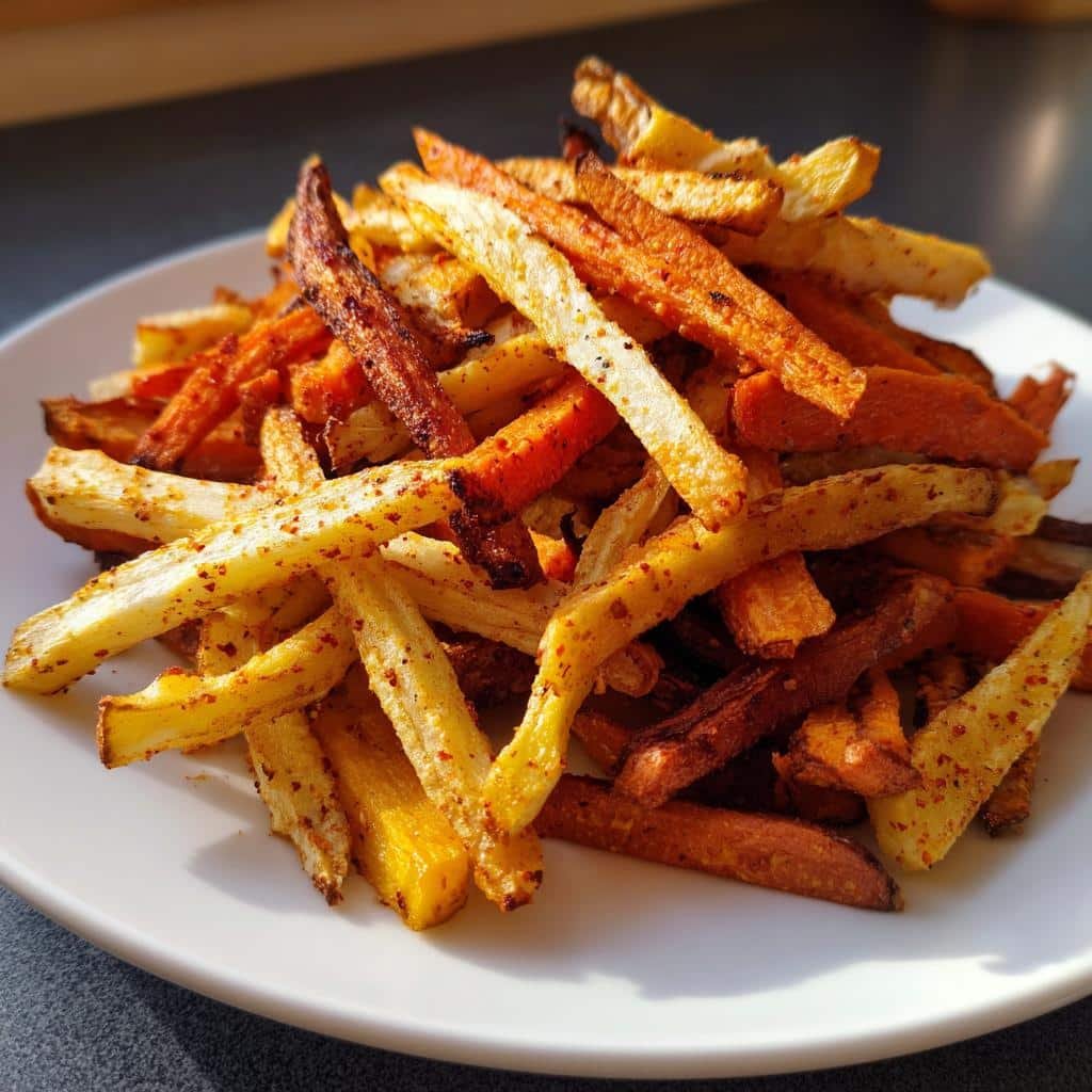 Air Fryer Root Vegetable Fries Medley
