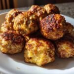 Air Fryer Sausage Balls with Cream Cheese