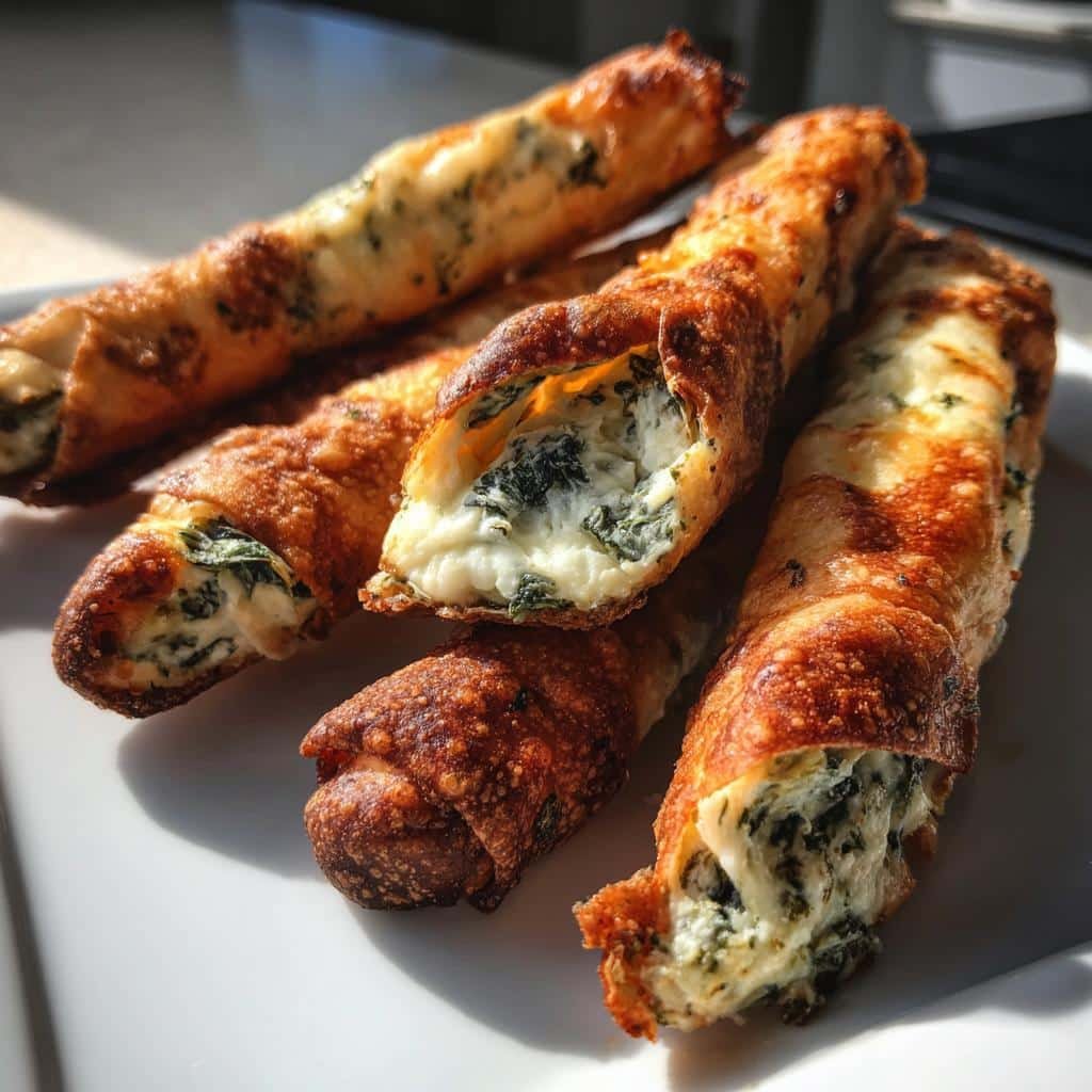 Crispy Air Fryer Spinach Artichoke Sticks in Just 20 Minutes 4 Air Fryer Spinach Artichoke Sticks - detail 1
