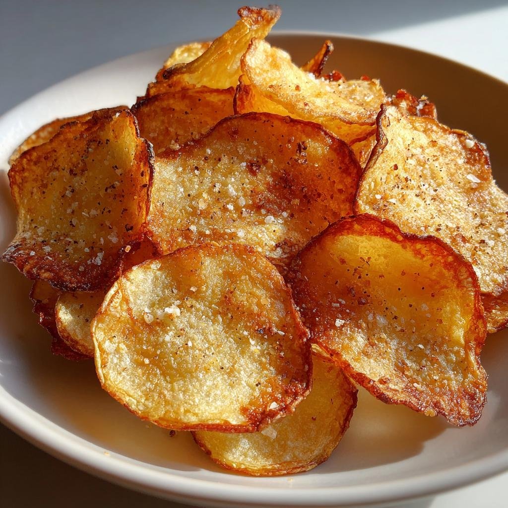 Air Fryer Turnip Chips (White & Golden) - detail 1