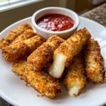 Air Fryer Vegan Mozzarella Sticks