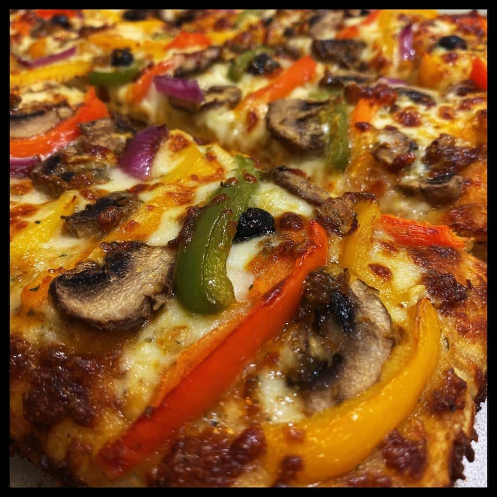 Air Fryer Vegetarian Pizza - detail 1