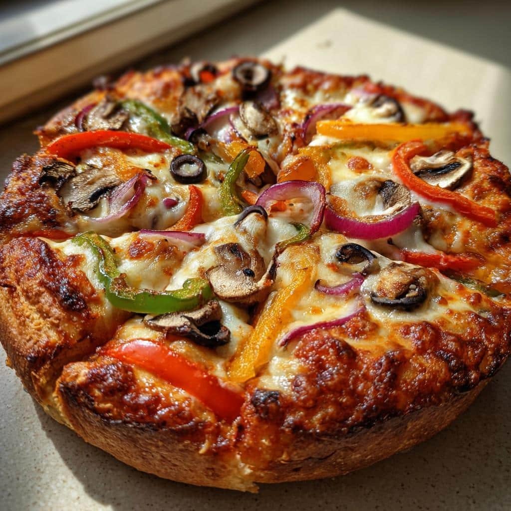 Air Fryer Vegetarian Pizza
