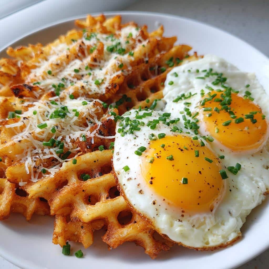 Air Fryer Waffle Fries (Breakfast Style)