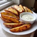Air Fryer Wedges with Homemade Ranch Dip