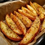 Air Fryer Wedges with Parchment Paper Liner (No-Cleanup Hack)
