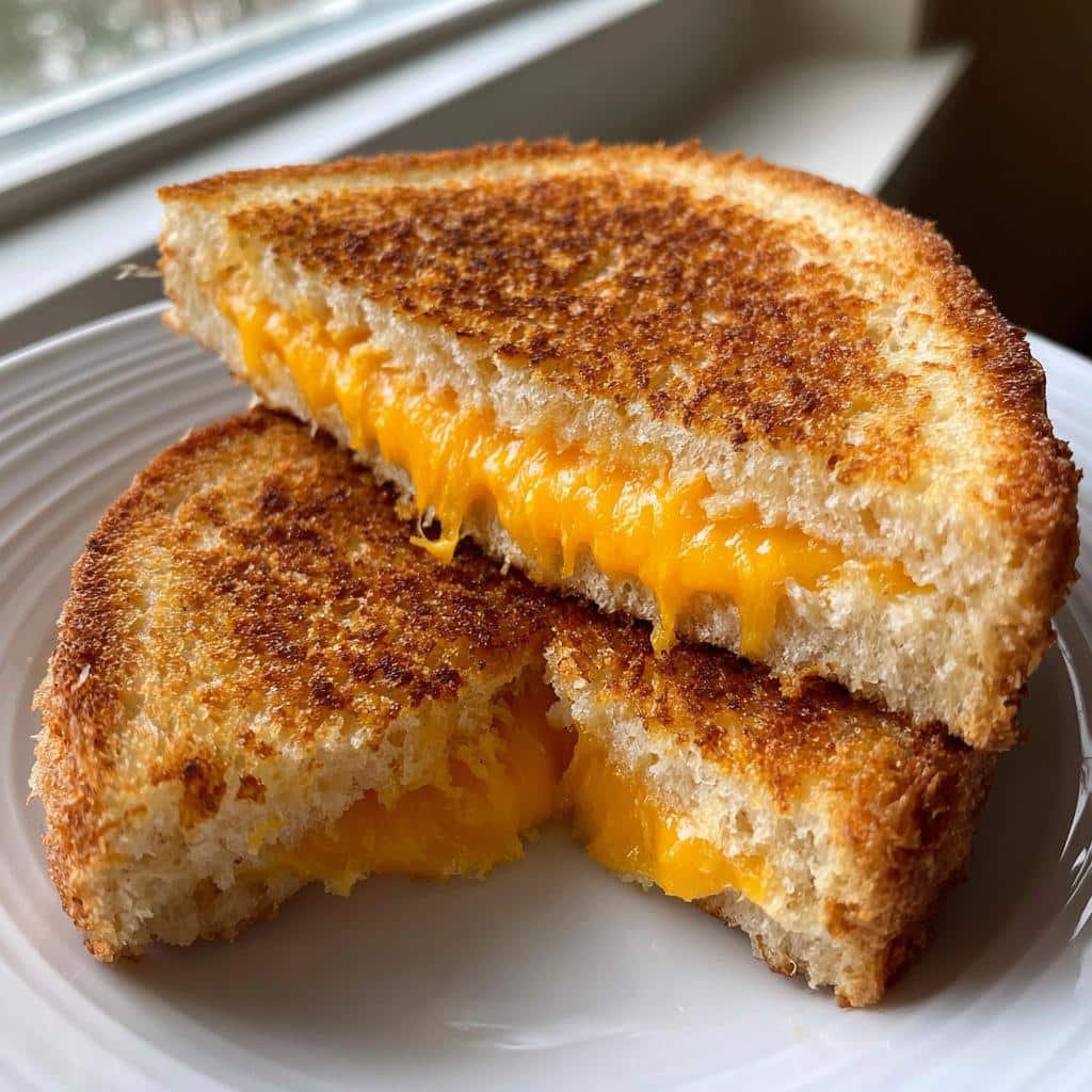 Air Fryer White Bread Crispy Grilled Cheese - detail 1