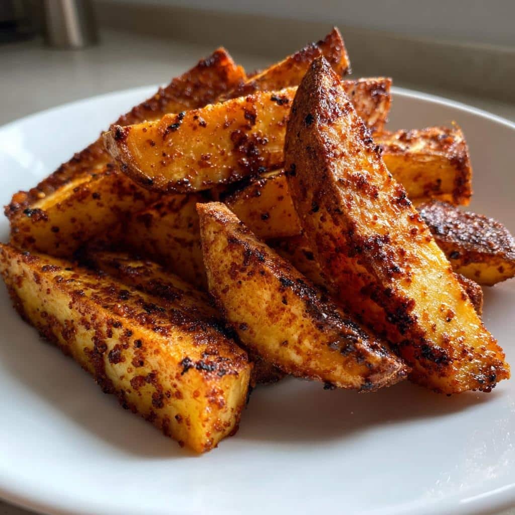 Air Fryer Yam Wedges - detail 1