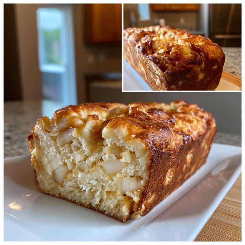 Air fryer Homemade Amish Apple Fritter Bread