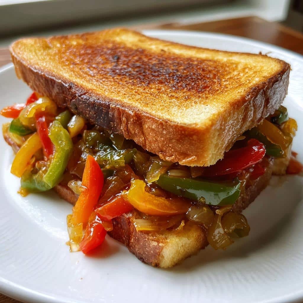 Bell Pepper Onion Sandwich - detail 1