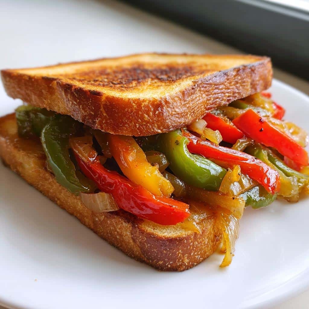 Bell Pepper Onion Sandwich