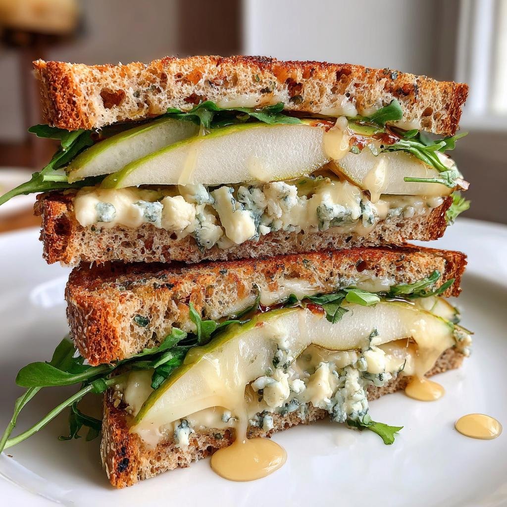 Blue Cheese Pear Sandwich