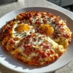 Canadian Bacon Breakfast Pizza