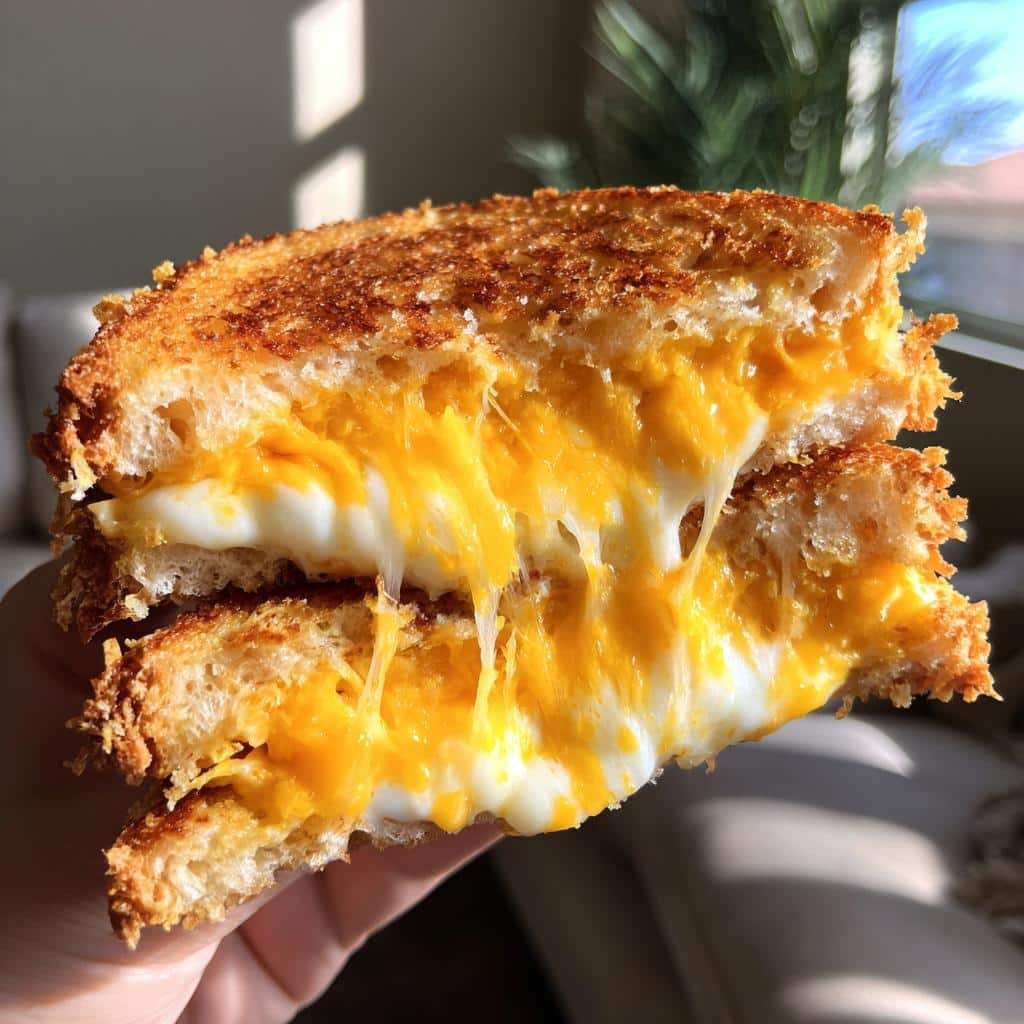 Cheese Explosion Air Fryer Grilled Cheese