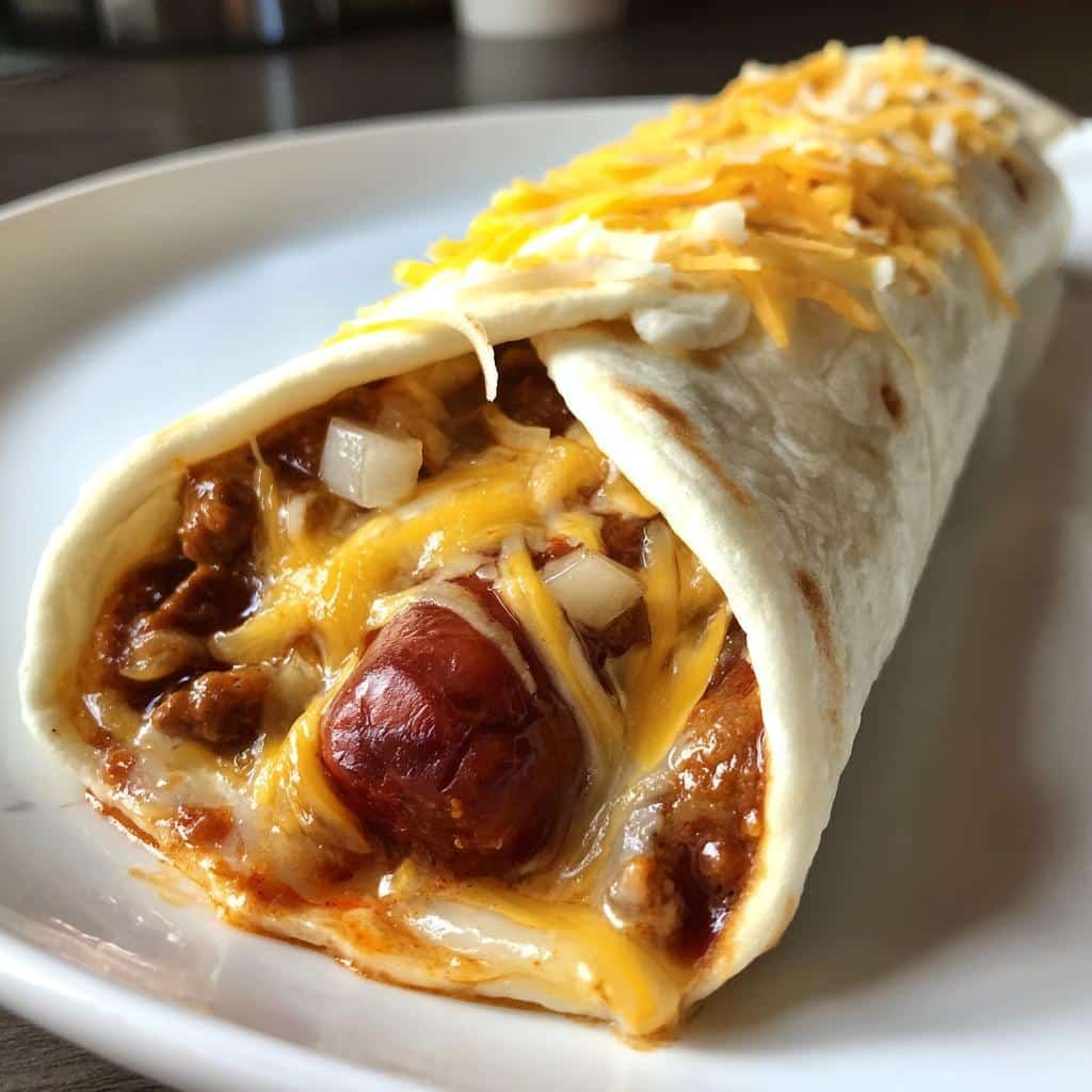 Chili Cheese Dog Wraps