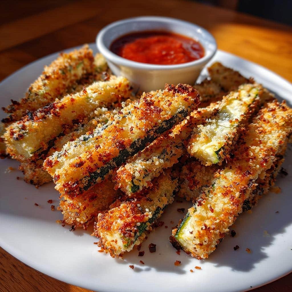 Crispy 15-Minute Air Fryer Zucchini Fries - detail 1