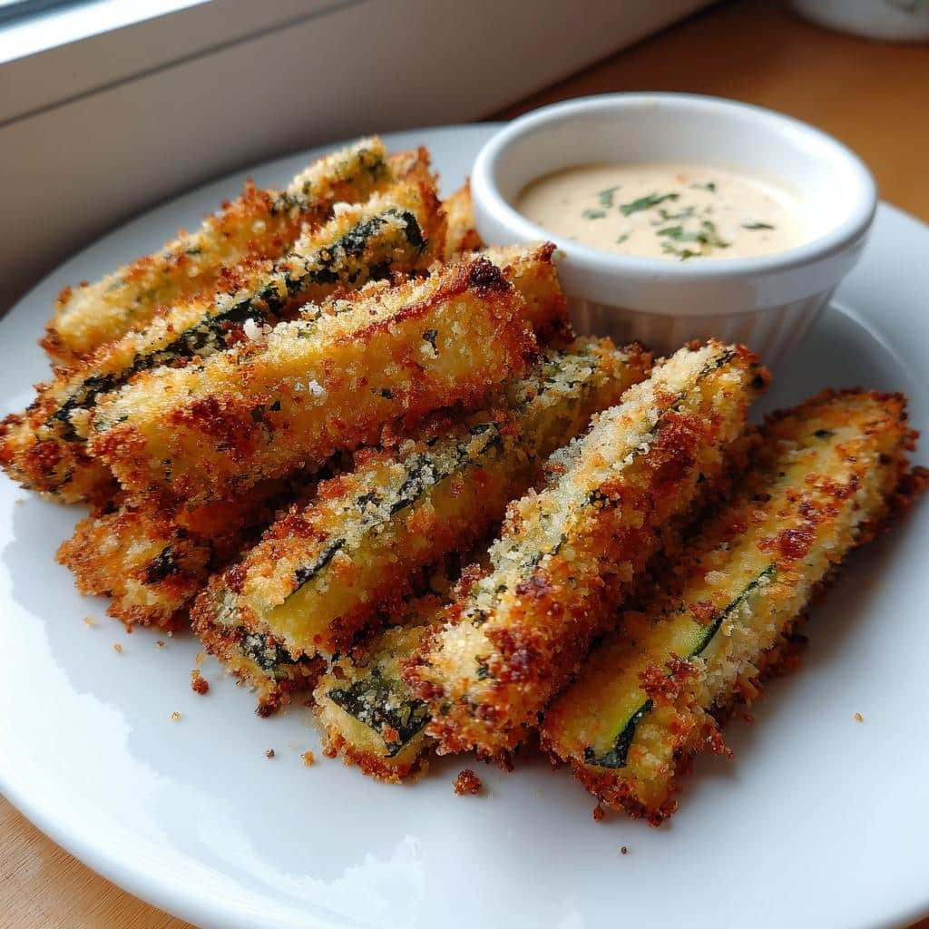 Crispy 15-Minute Air Fryer Zucchini Fries - detail 1
