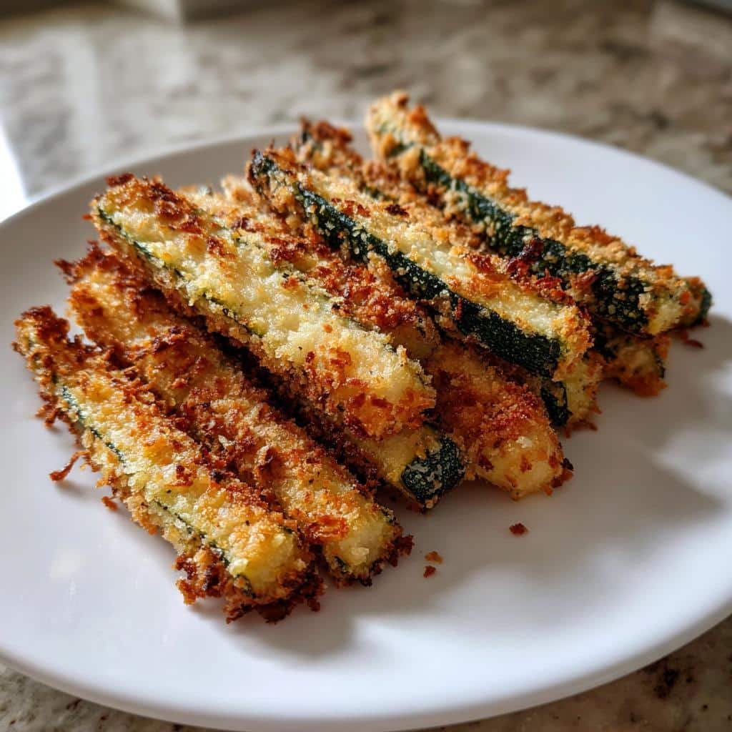 Crispy Baked Parmesan Zucchini Fries