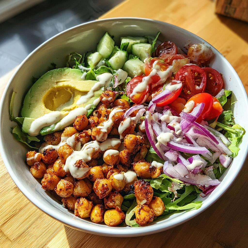 Crispy Chickpea Buddha Bowl Salad - detail 1