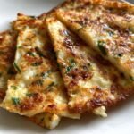 Easy Air Fryer Chinese Chive Pancakes (Scallion Crepe)