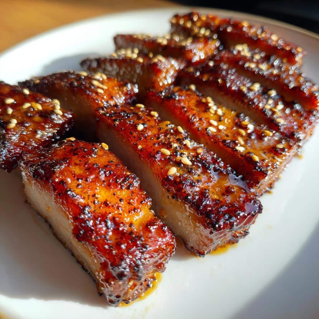 Easy Air Fryer Marinated Pork Jowl
