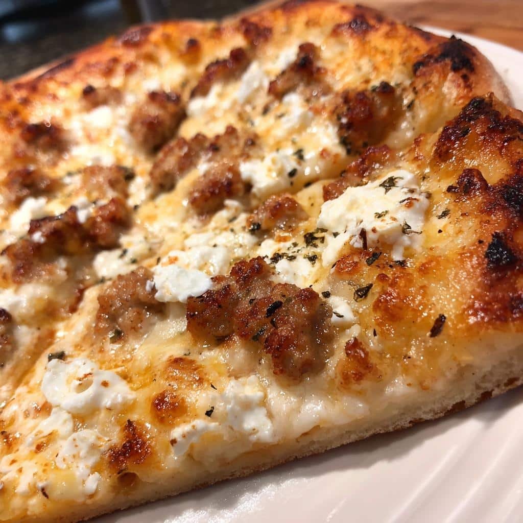 Easy Sausage Ricotta Honey Hot Pizza
