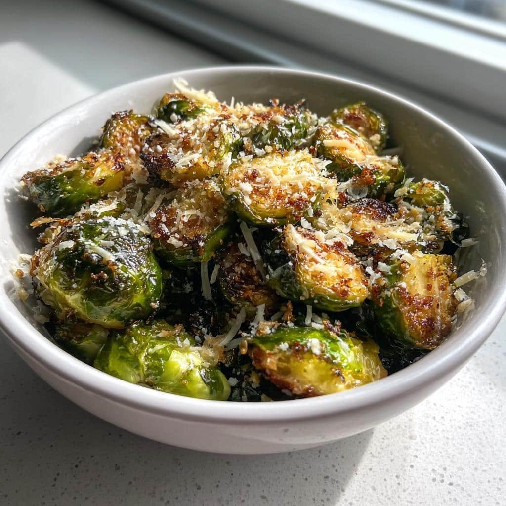Garlic Parmesan Roasted Brussels Sprouts Recipe - detail 1