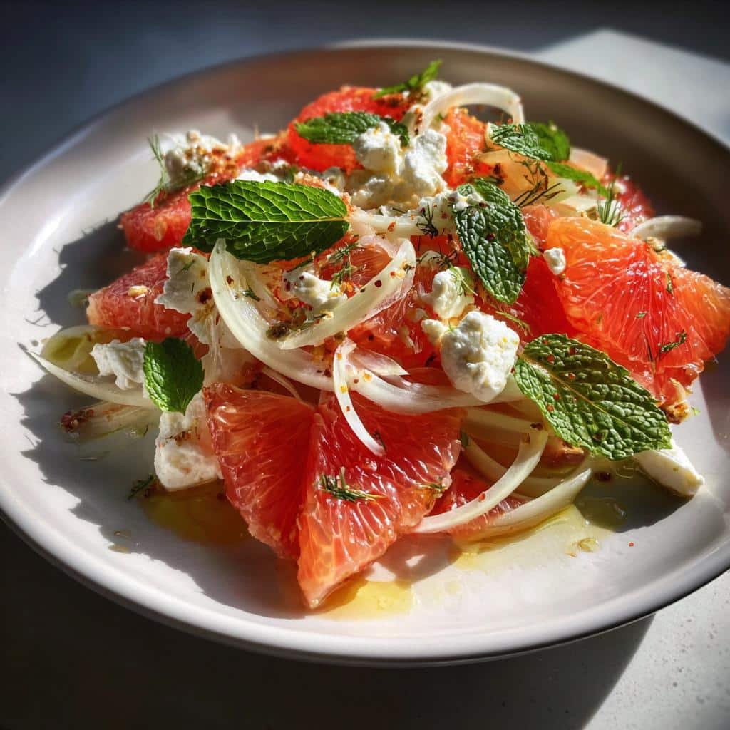 Grapefruitand Goat Cheese Fennel Salad - detail 1