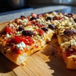 Greek Pizza (Olives, Feta, Tomato)