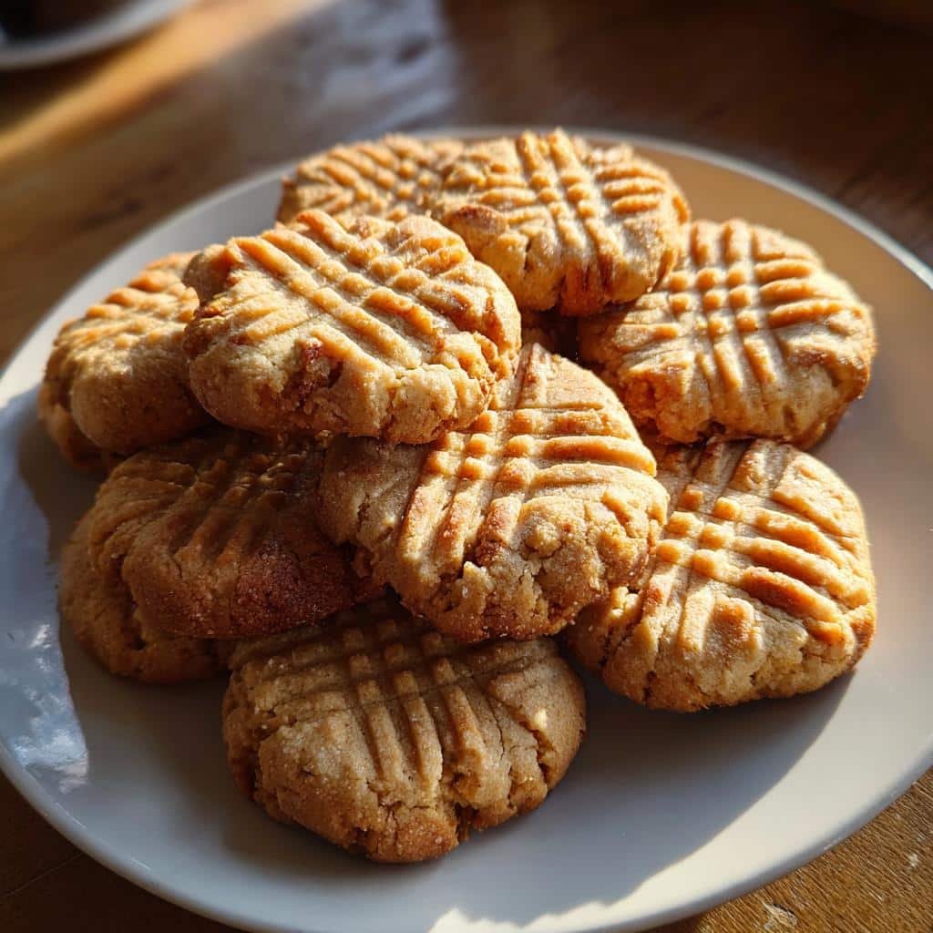 HOMEMADE 3-Ingredient Peanut Butter Cookies (Air Fryer) - detail 1