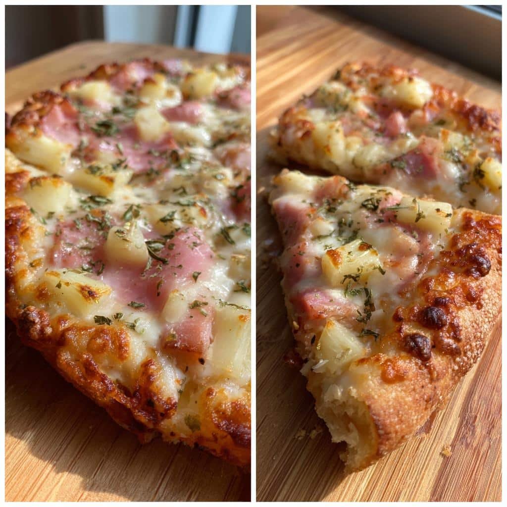Ham & Pineapple (Hawaiian Pizza) - detail 1